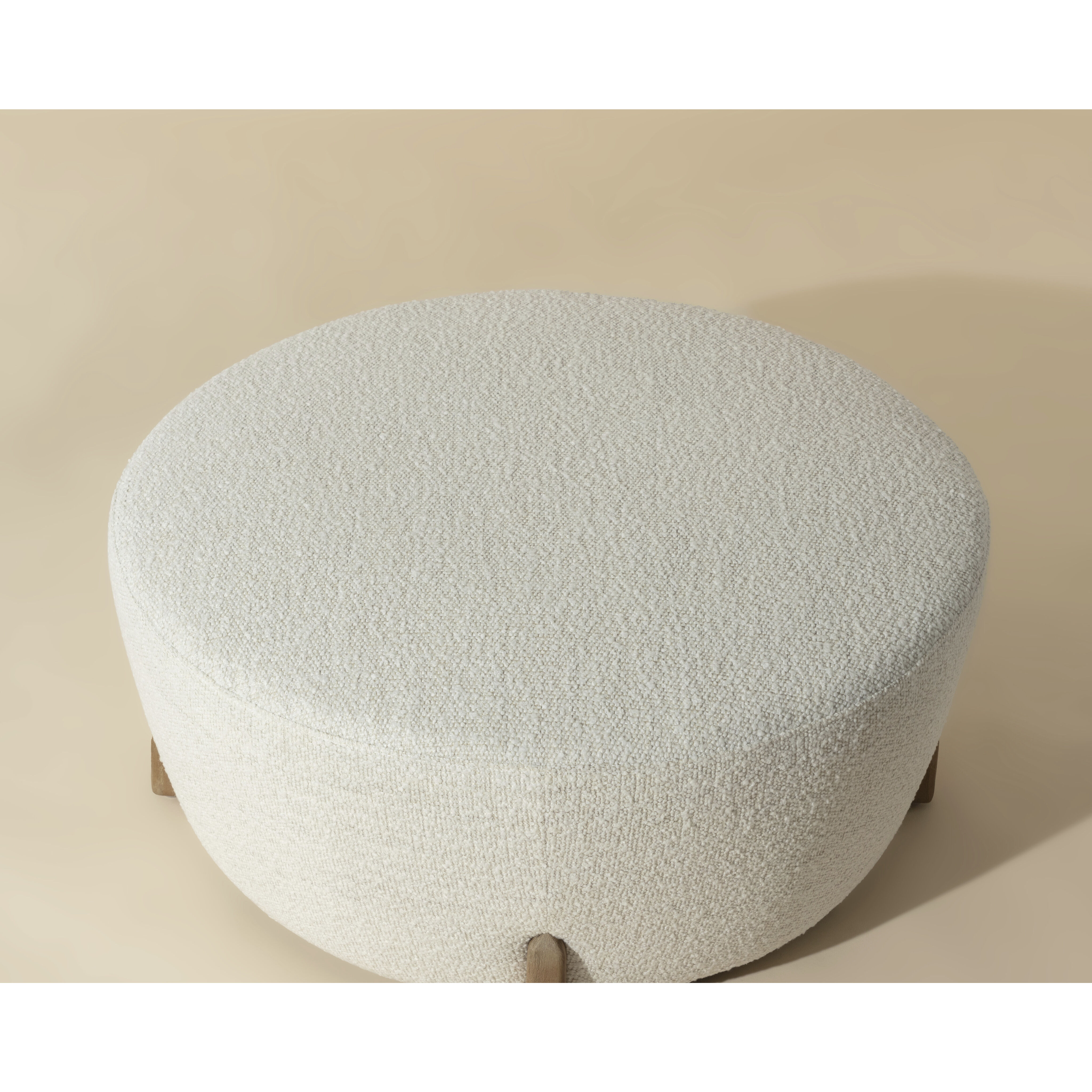 Cyan 18 inch Natural / Merino Pearl Ottoman